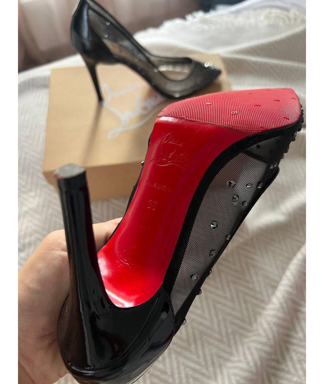 CHRISTIAN LOUBOUTIN Черные туфли, фото 5