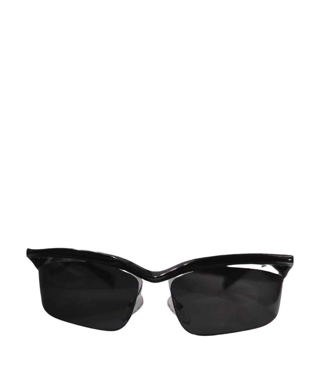 PRADA Черные пластиковые солнцезащитные очки, фото 1