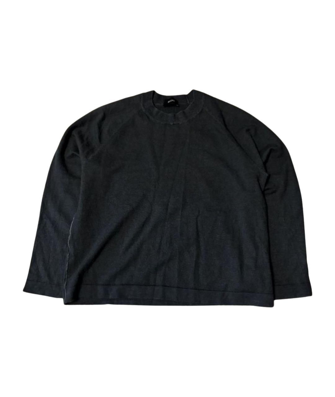 ZZEGNA Антрацитовый шерстяной джемпер / свитер, фото 1