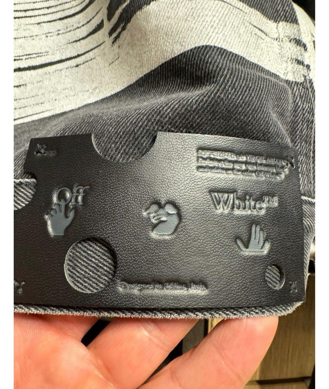 OFF-WHITE Серая деним куртка, фото 4