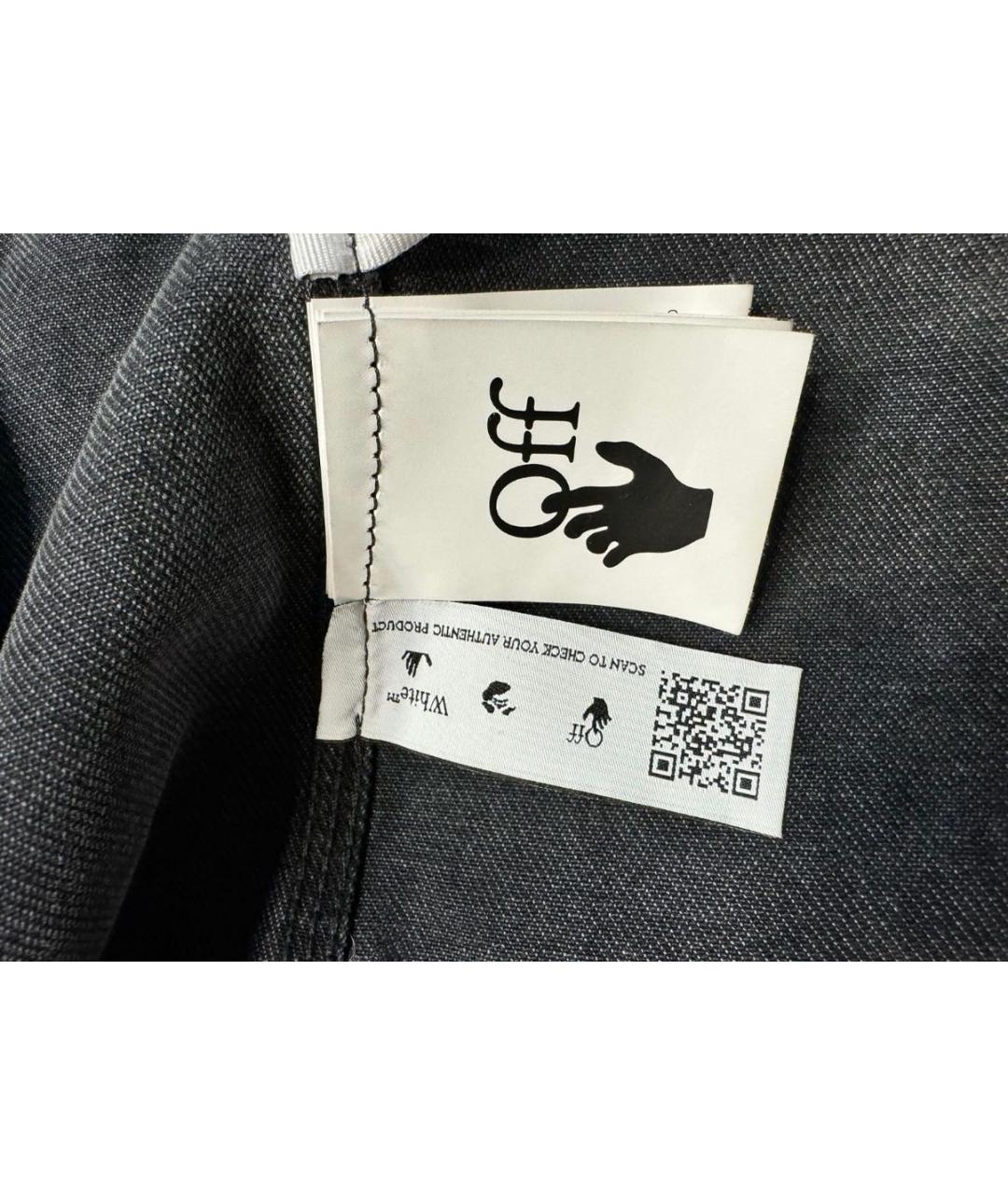 OFF-WHITE Серая деним куртка, фото 6