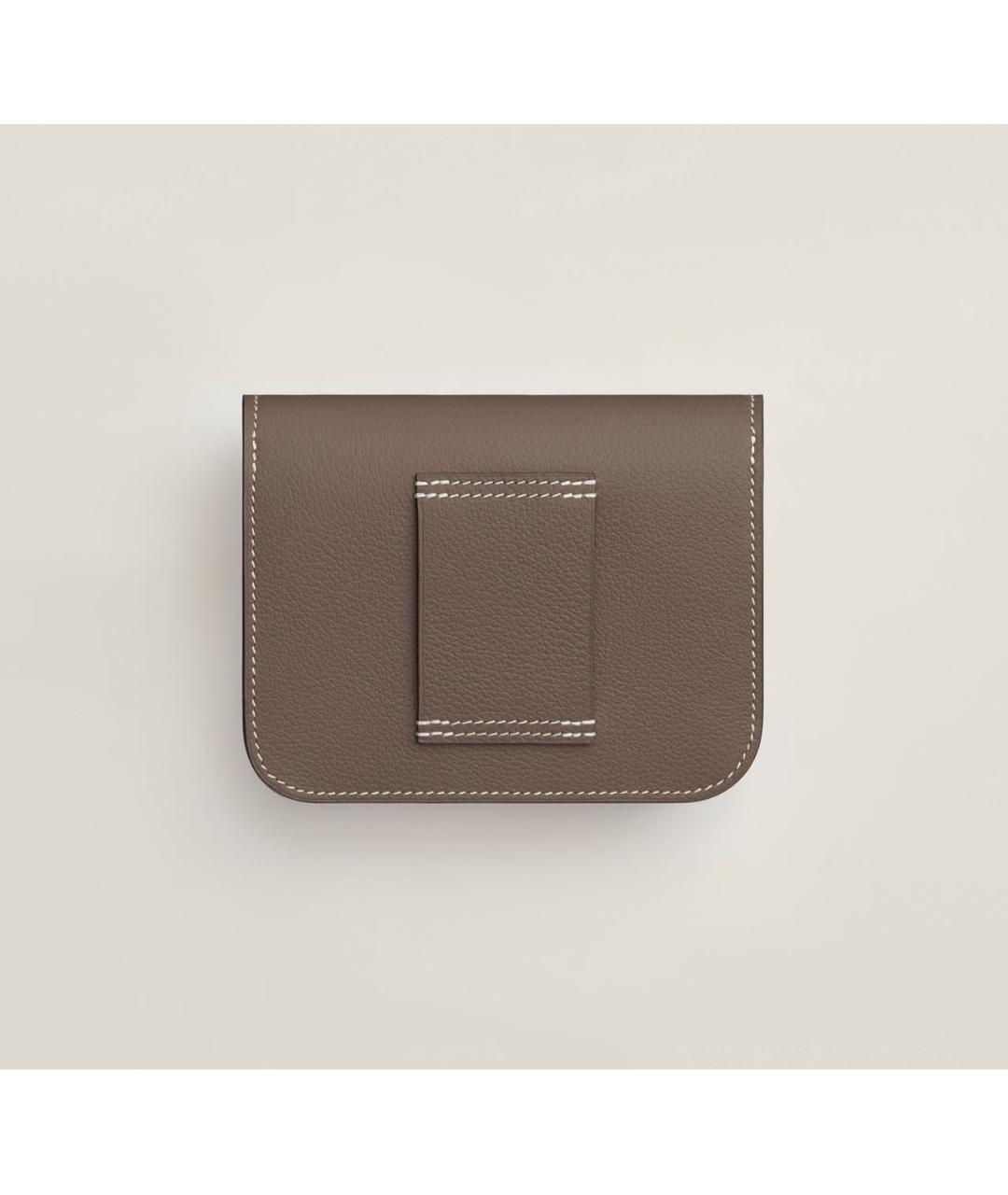 HERMES Коричневая кожаная поясная сумка, фото 3