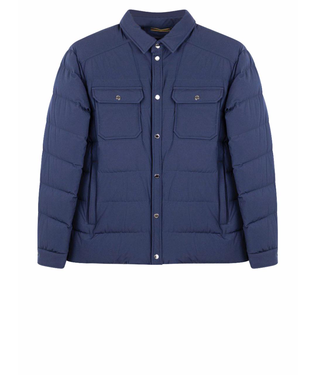 MOORER Синий полиуретановый пуховик, фото 1