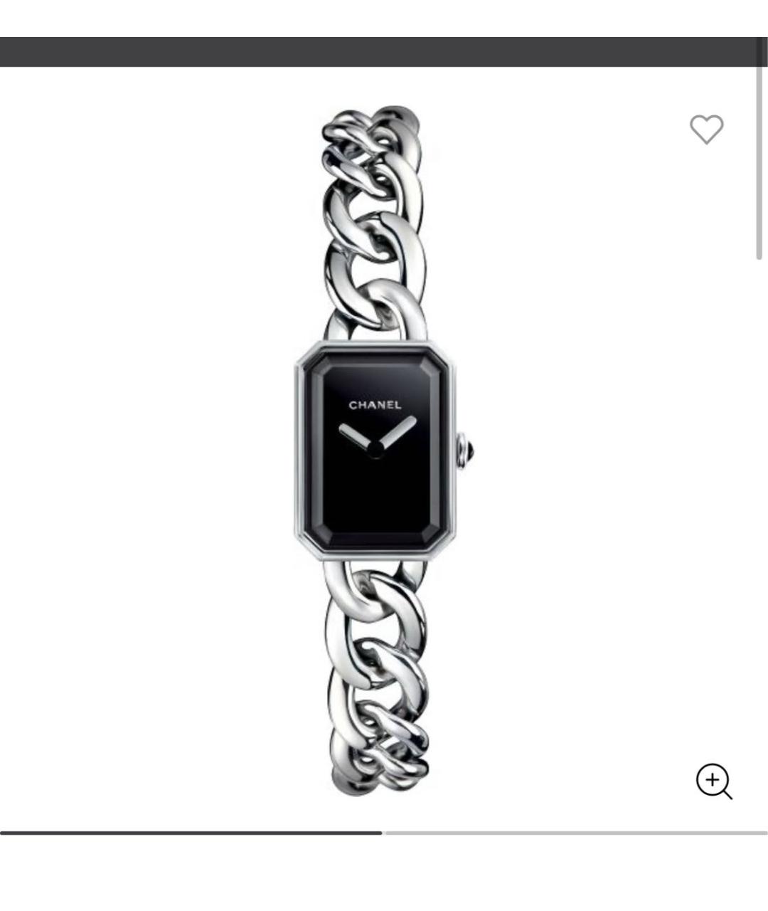 CHANEL Серебряные металлические часы, фото 4