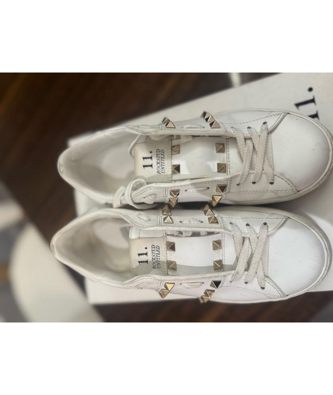 VALENTINO Белые кожаные кеды, фото 3