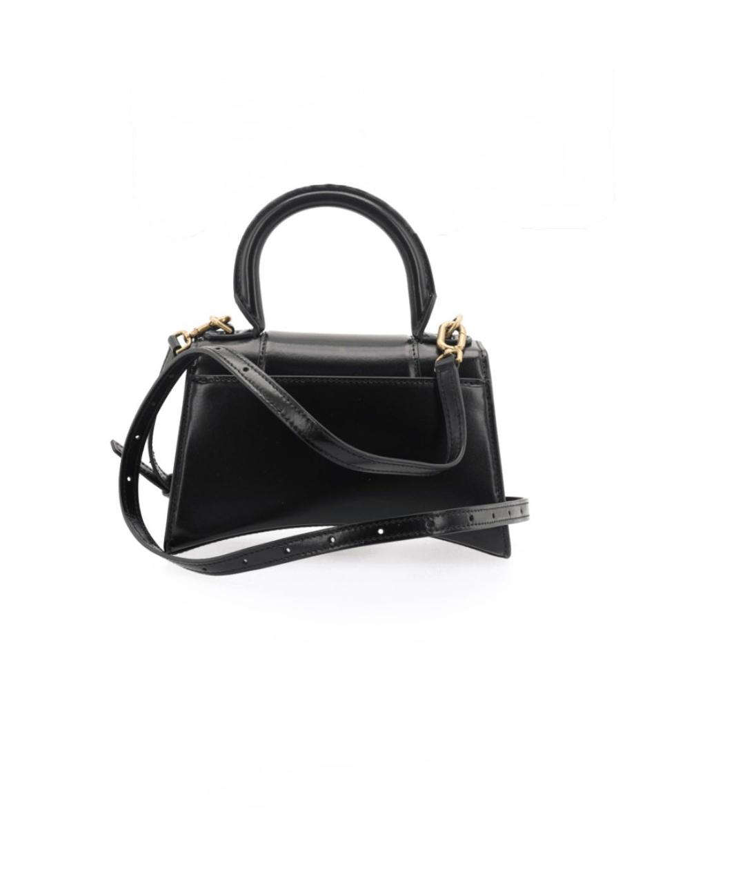 BALENCIAGA Черная кожаная сумка через плечо, фото 3