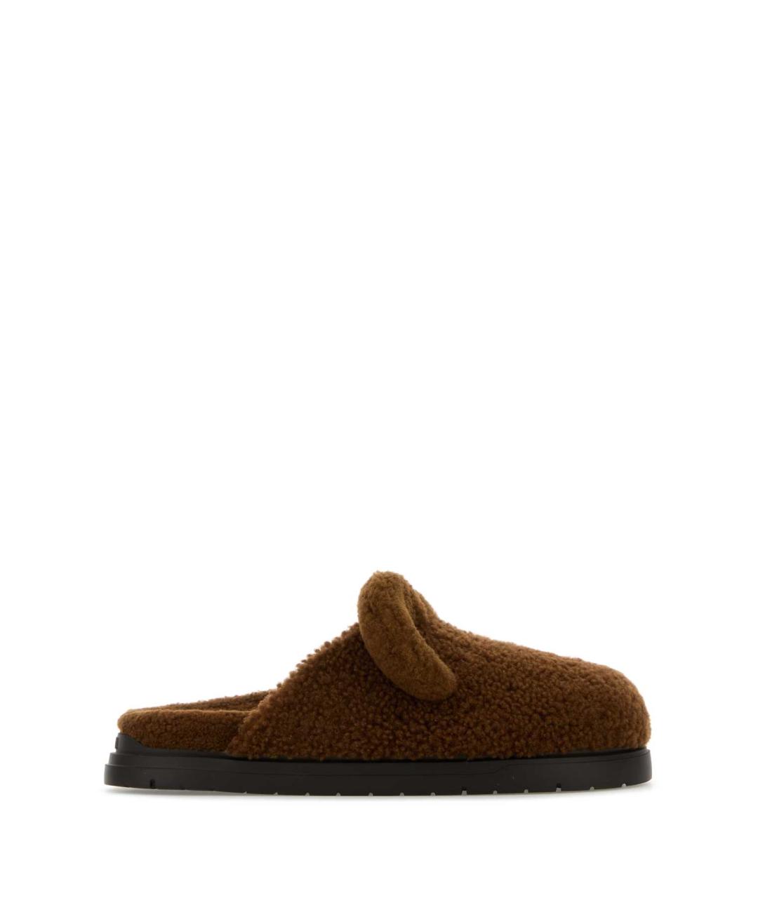 FENDI Коричневые шлепанцы, фото 1