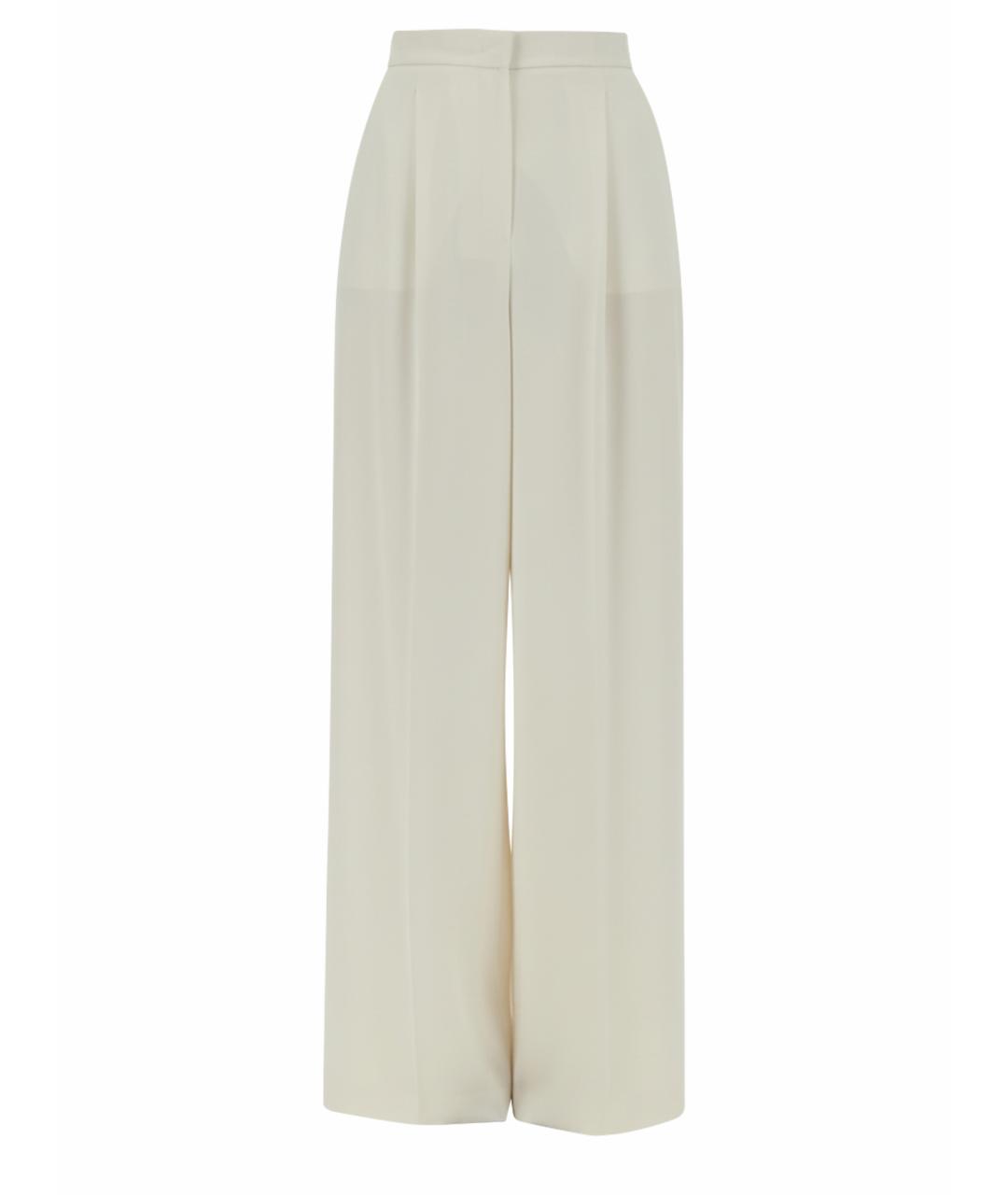 MAX MARA Белые прямые брюки, фото 1