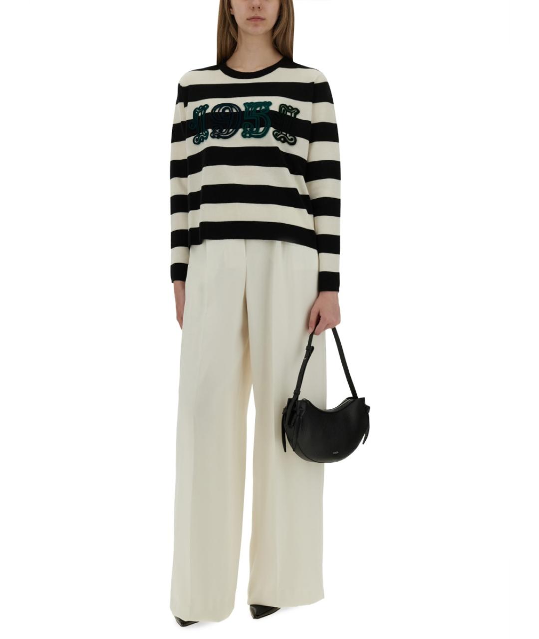 MAX MARA Белые прямые брюки, фото 2