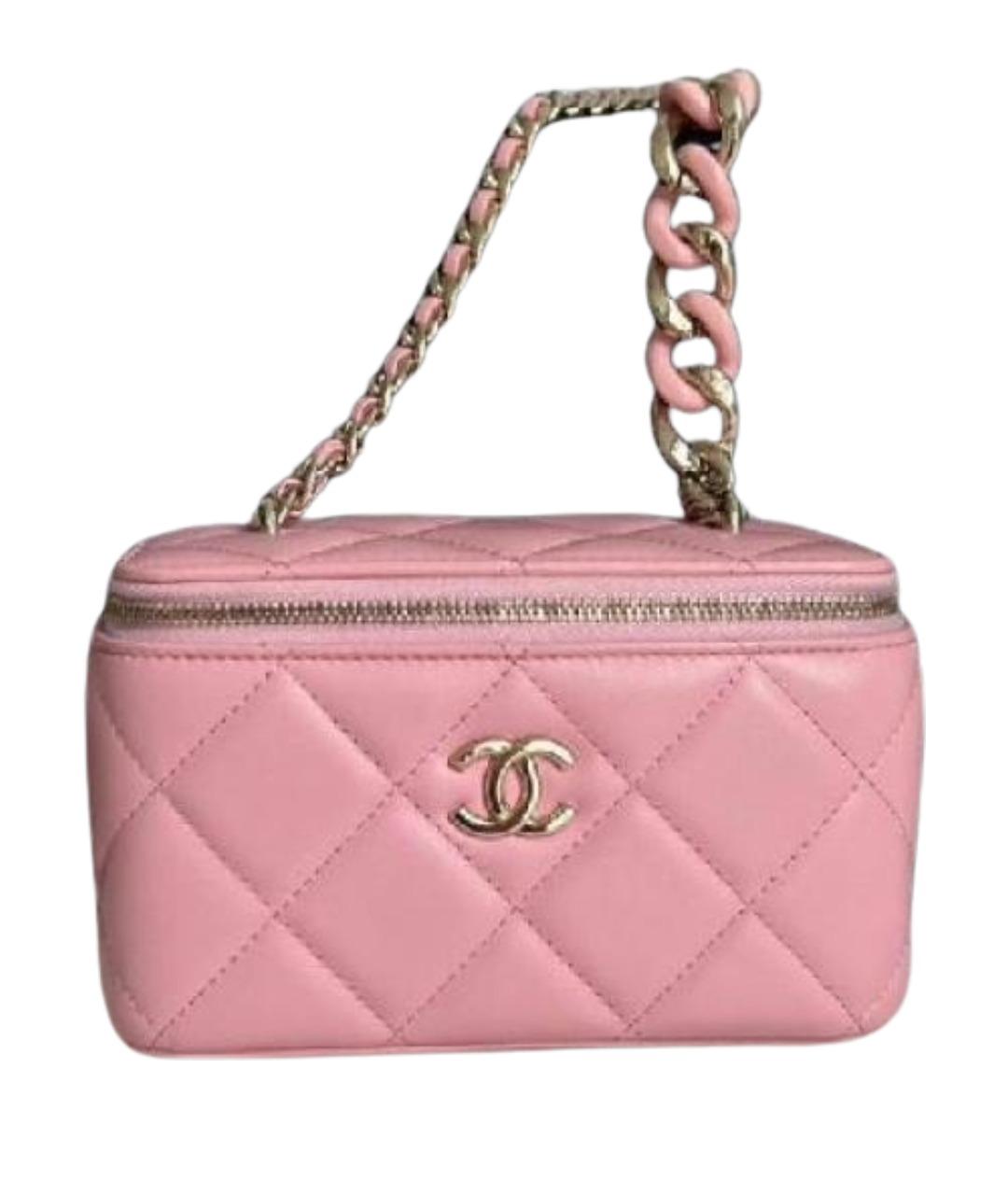 CHANEL Розовая кожаная сумка через плечо, фото 1