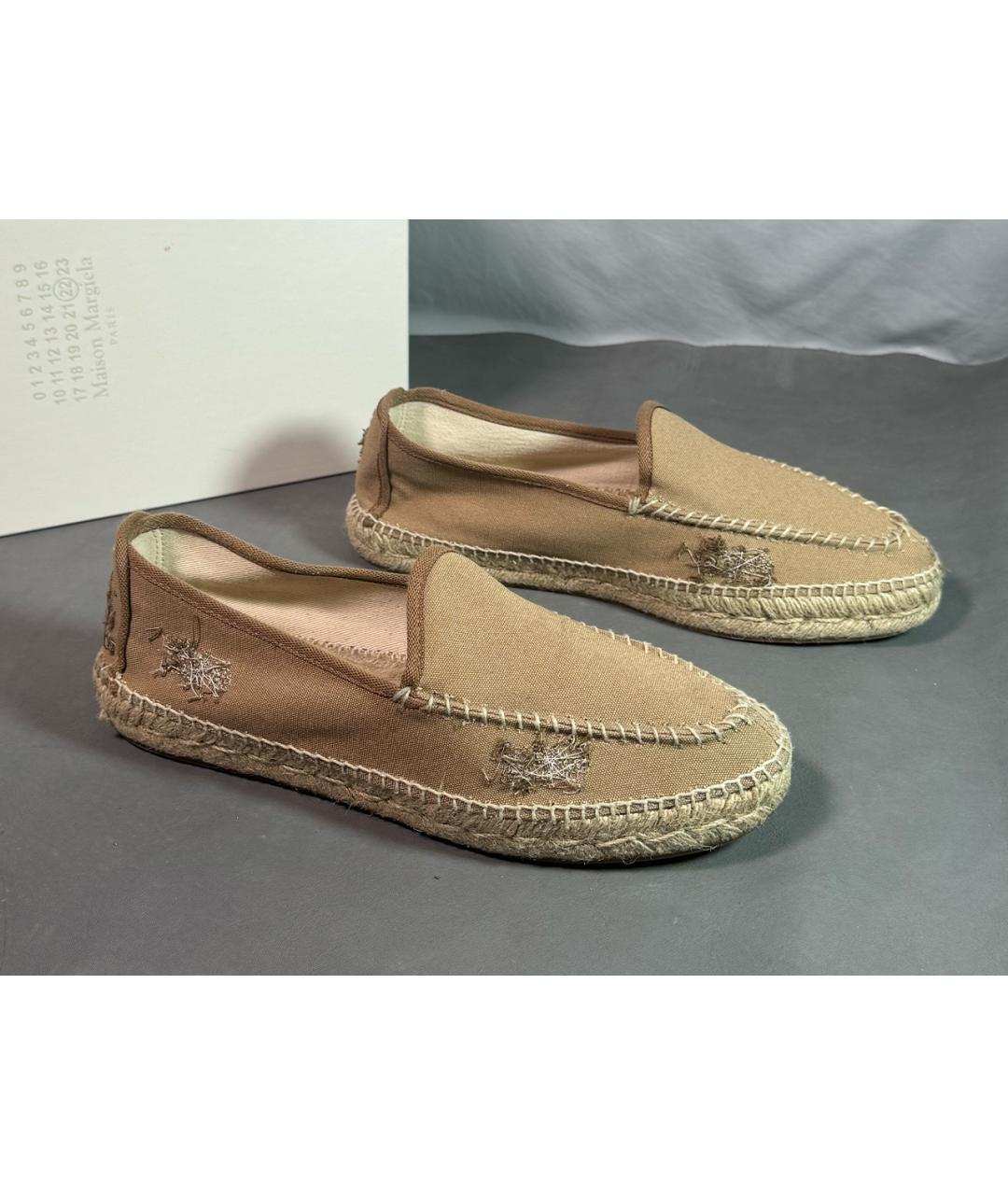 MAISON MARGIELA Бежевые текстильные эспадрильи, фото 6