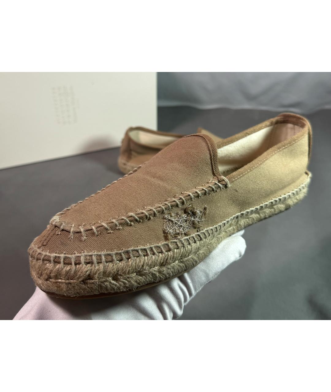 MAISON MARGIELA Бежевые текстильные эспадрильи, фото 3