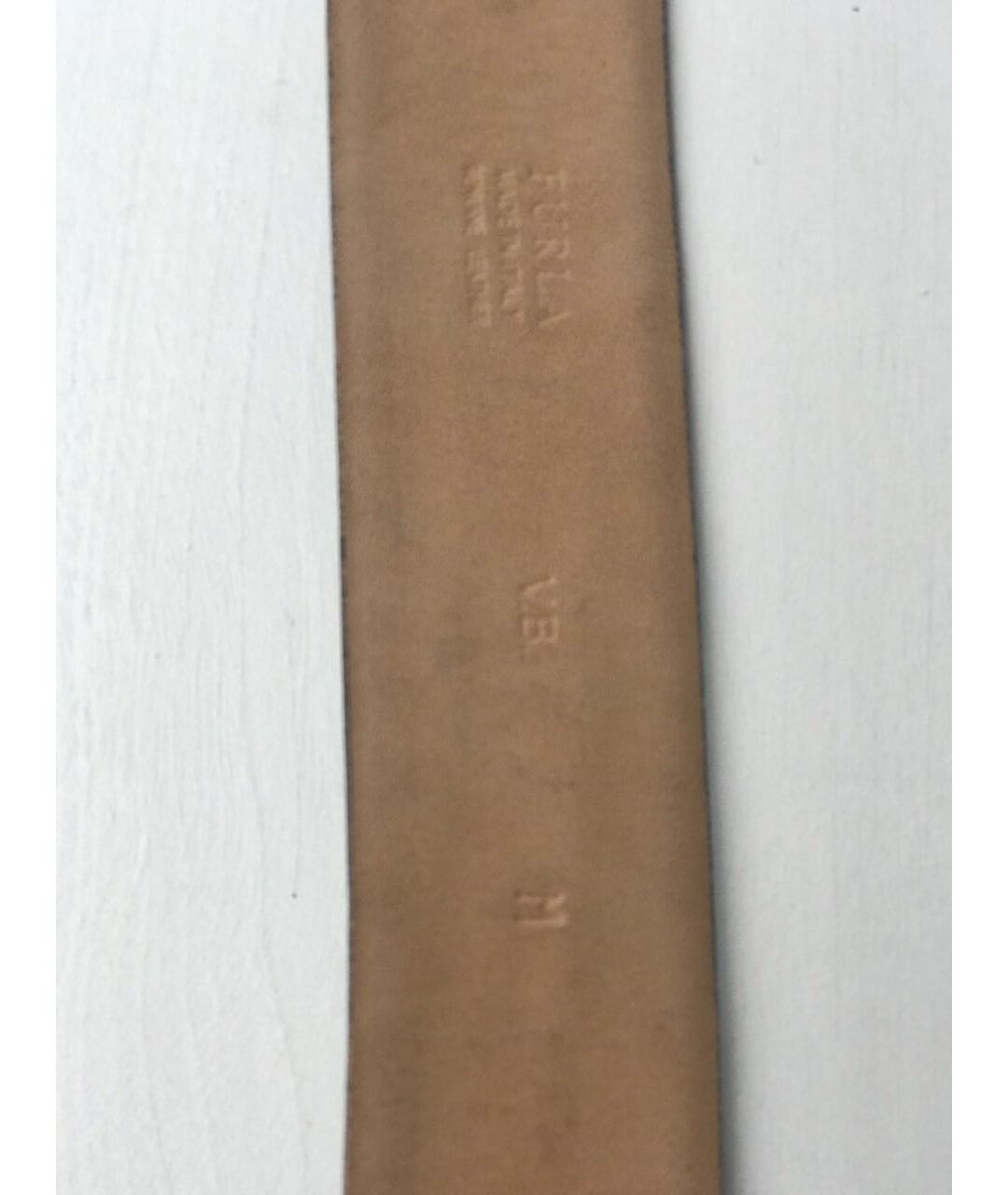 FURLA Черный кожаный ремень, фото 3