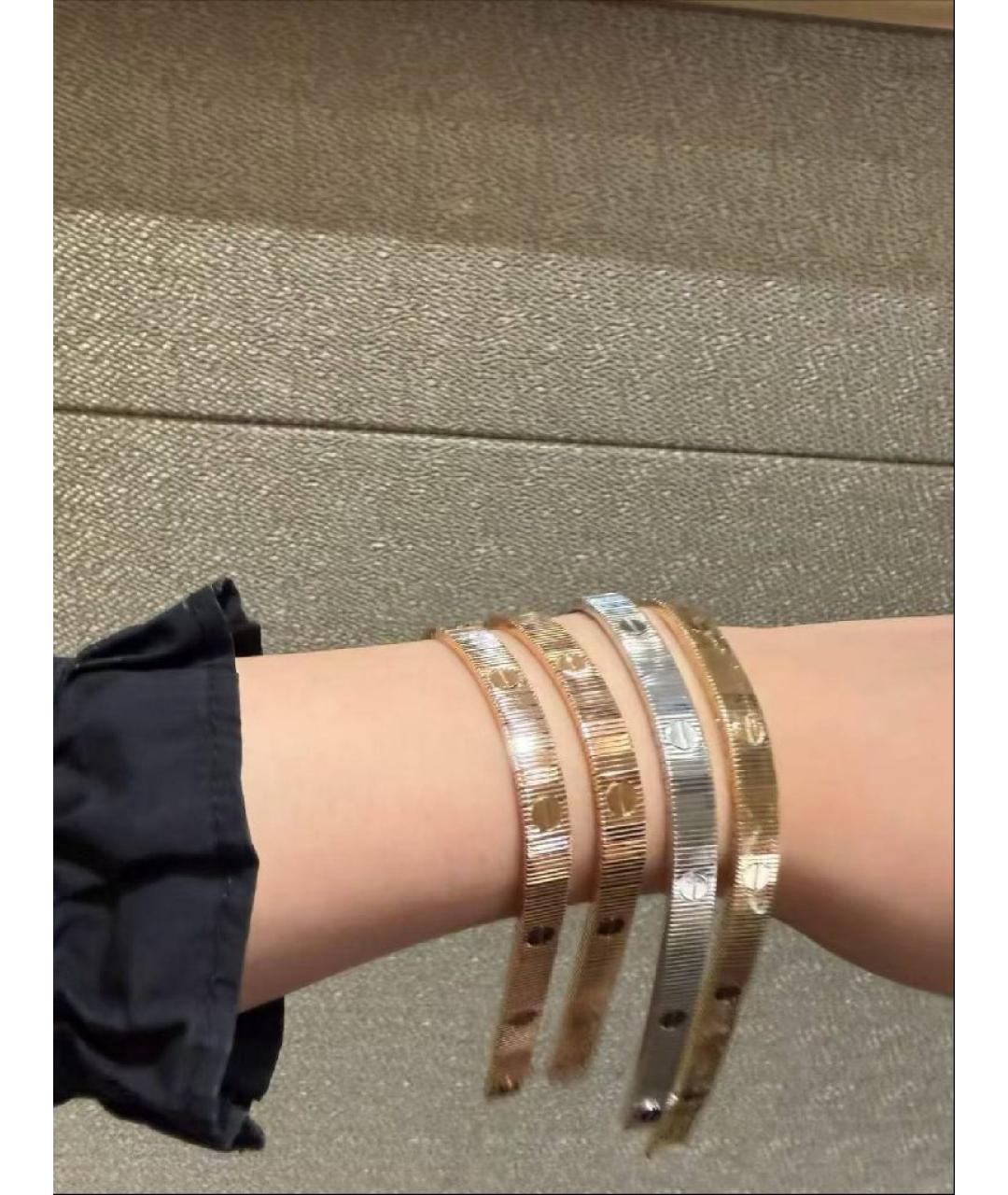 CARTIER Желтый браслет из розового золота, фото 3