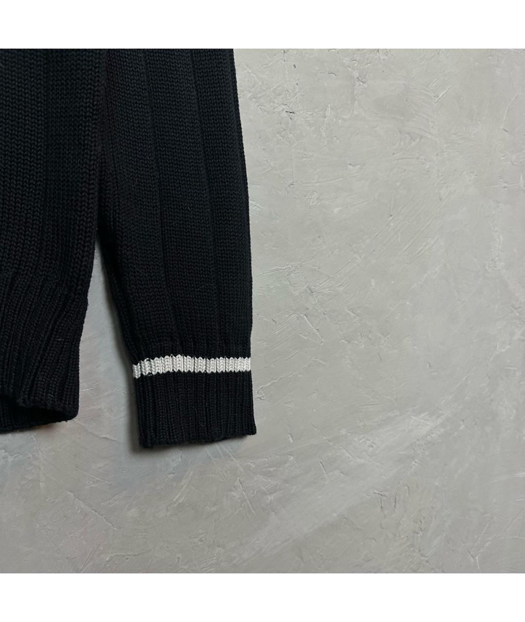 KARL LAGERFELD Черный хлопковый джемпер / свитер, фото 5