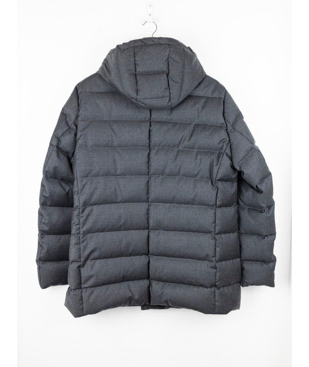 MOORER Антрацитовый шерстяной пуховик, фото 2