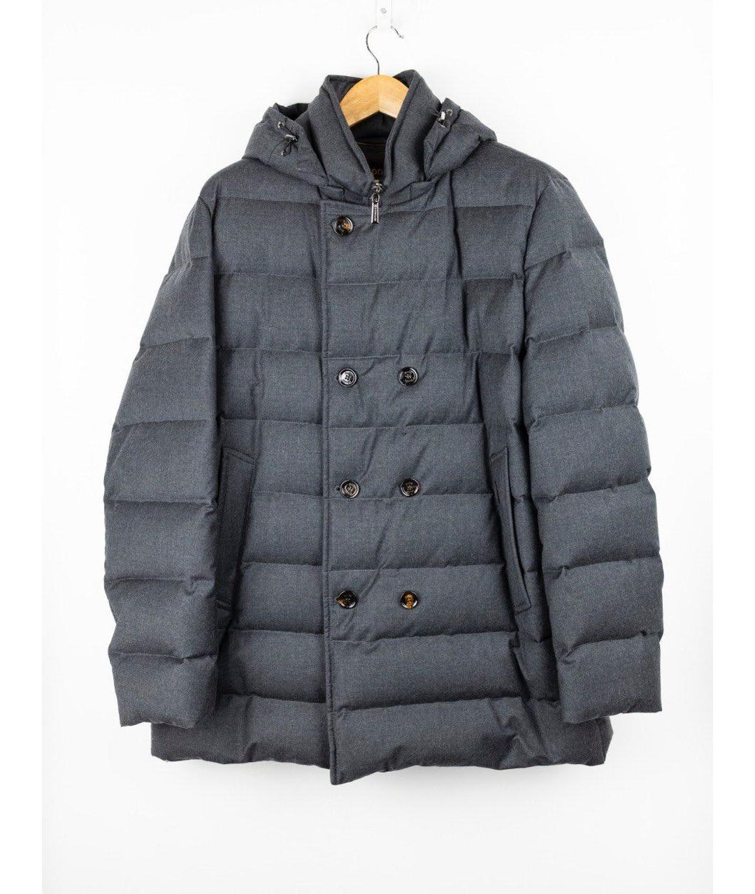 MOORER Антрацитовый шерстяной пуховик, фото 5