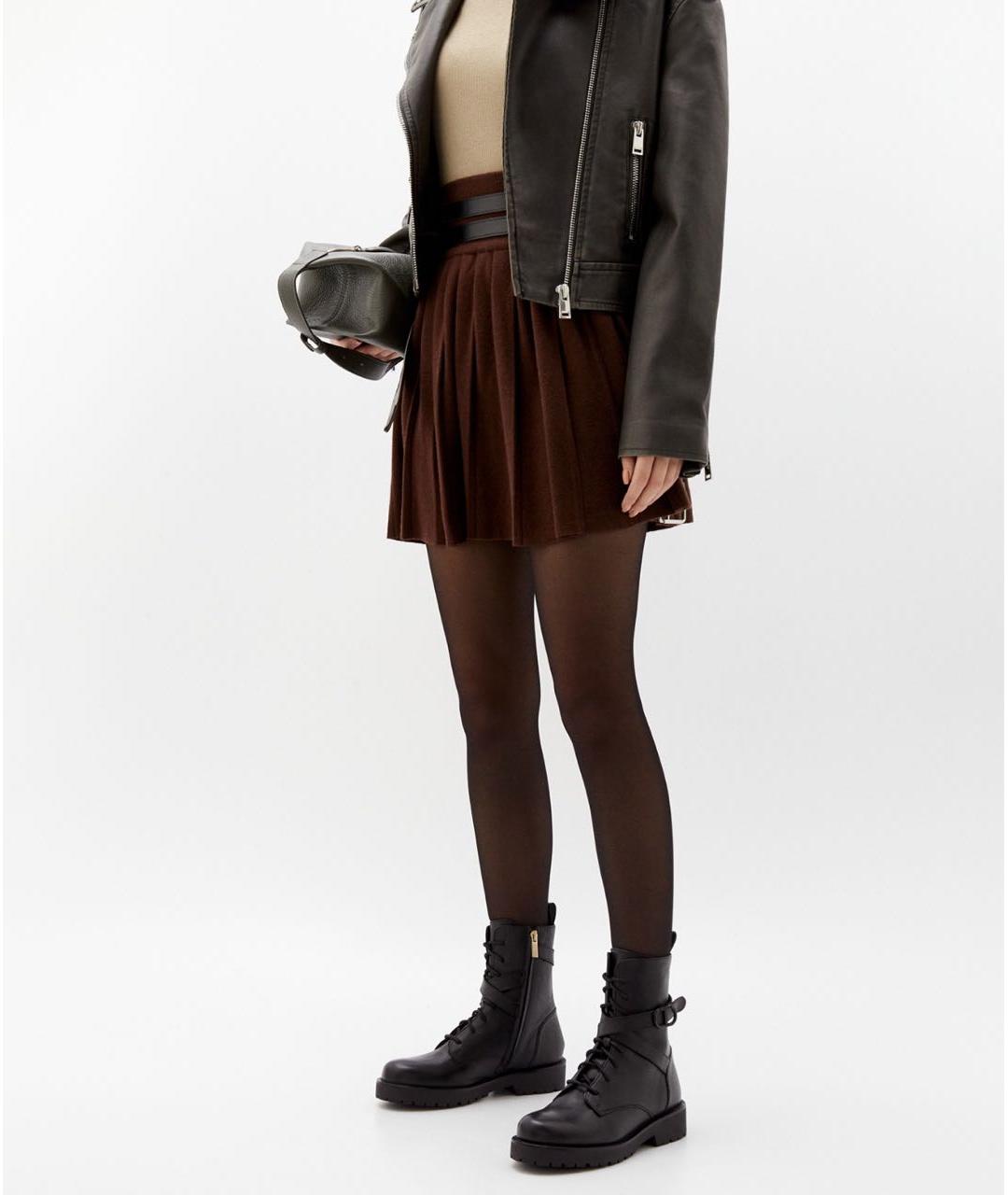 TWIN-SET Черные кожаные ботинки, фото 5