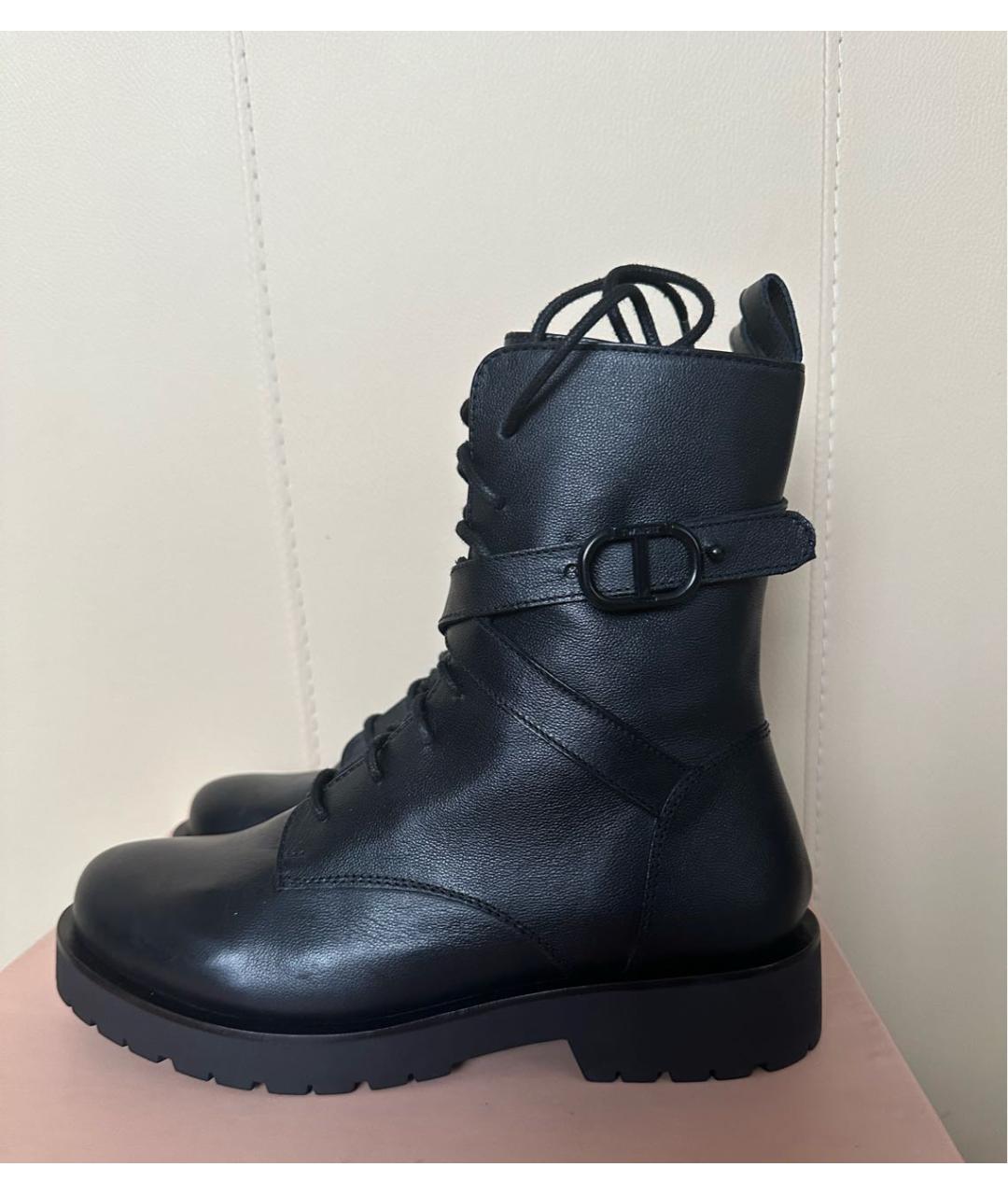 TWIN-SET Черные кожаные ботинки, фото 6