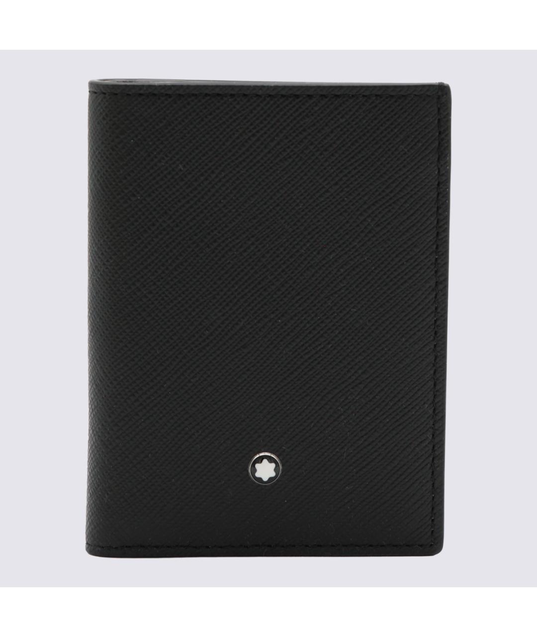 MONTBLANC Черный кожаный кардхолдер, фото 4