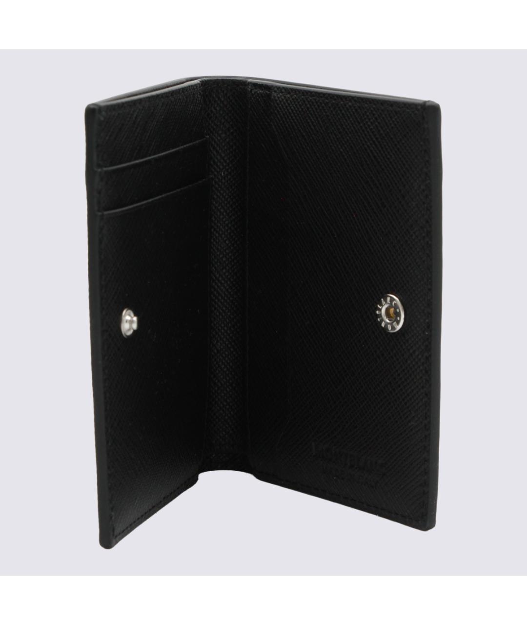 MONTBLANC Черный кожаный кардхолдер, фото 3