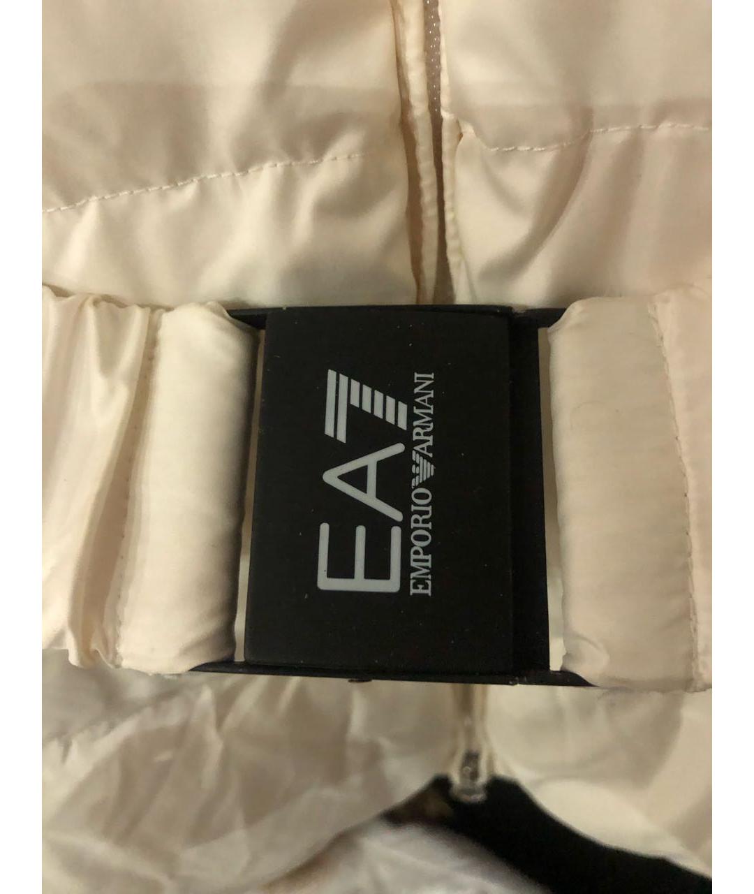 EMPORIO ARMANI Белый полиэстеровый пуховик, фото 7