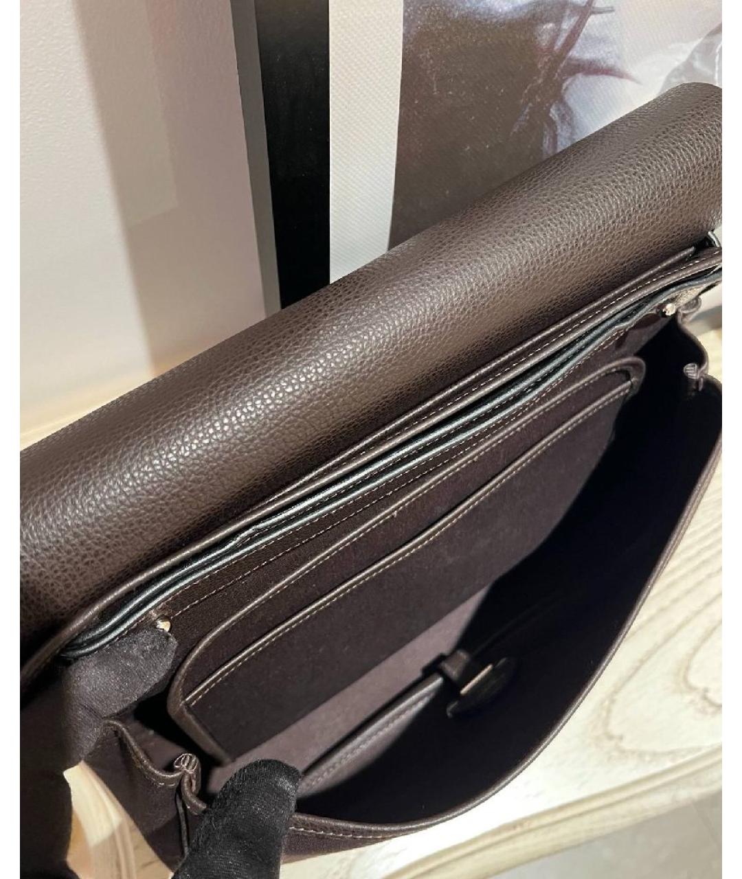 HERMES Черная замшевая сумка через плечо, фото 5