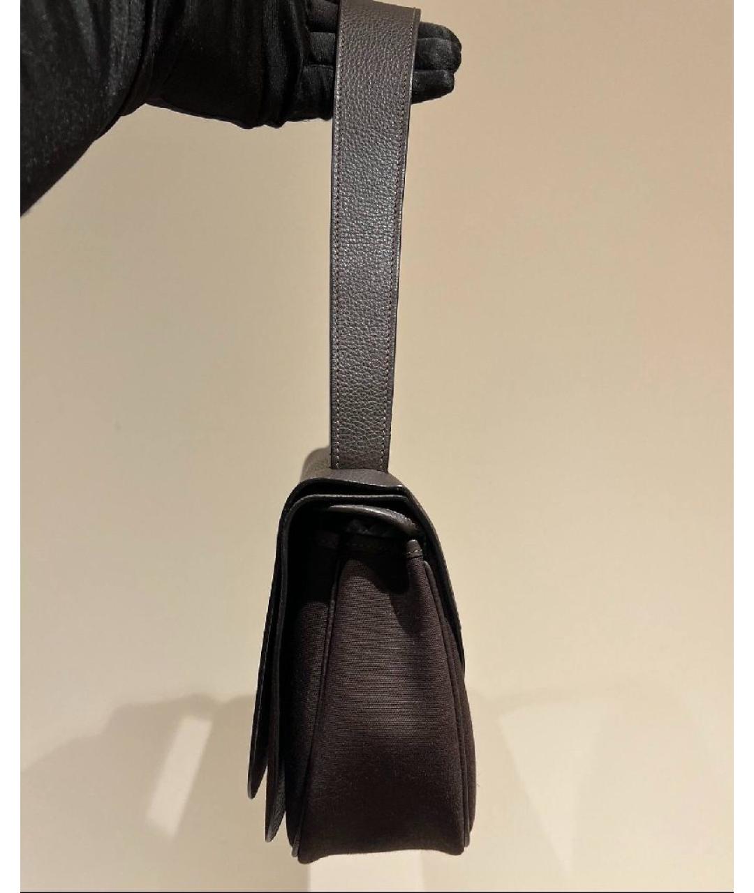 HERMES Черная замшевая сумка через плечо, фото 6