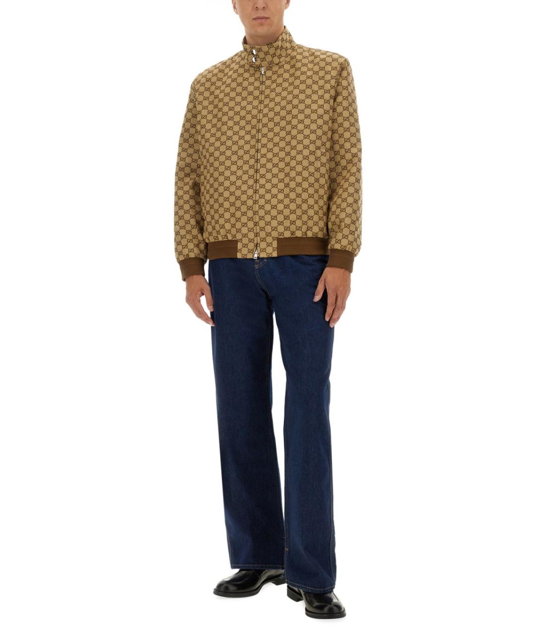 GUCCI Бежевая хлопковая куртка, фото 3