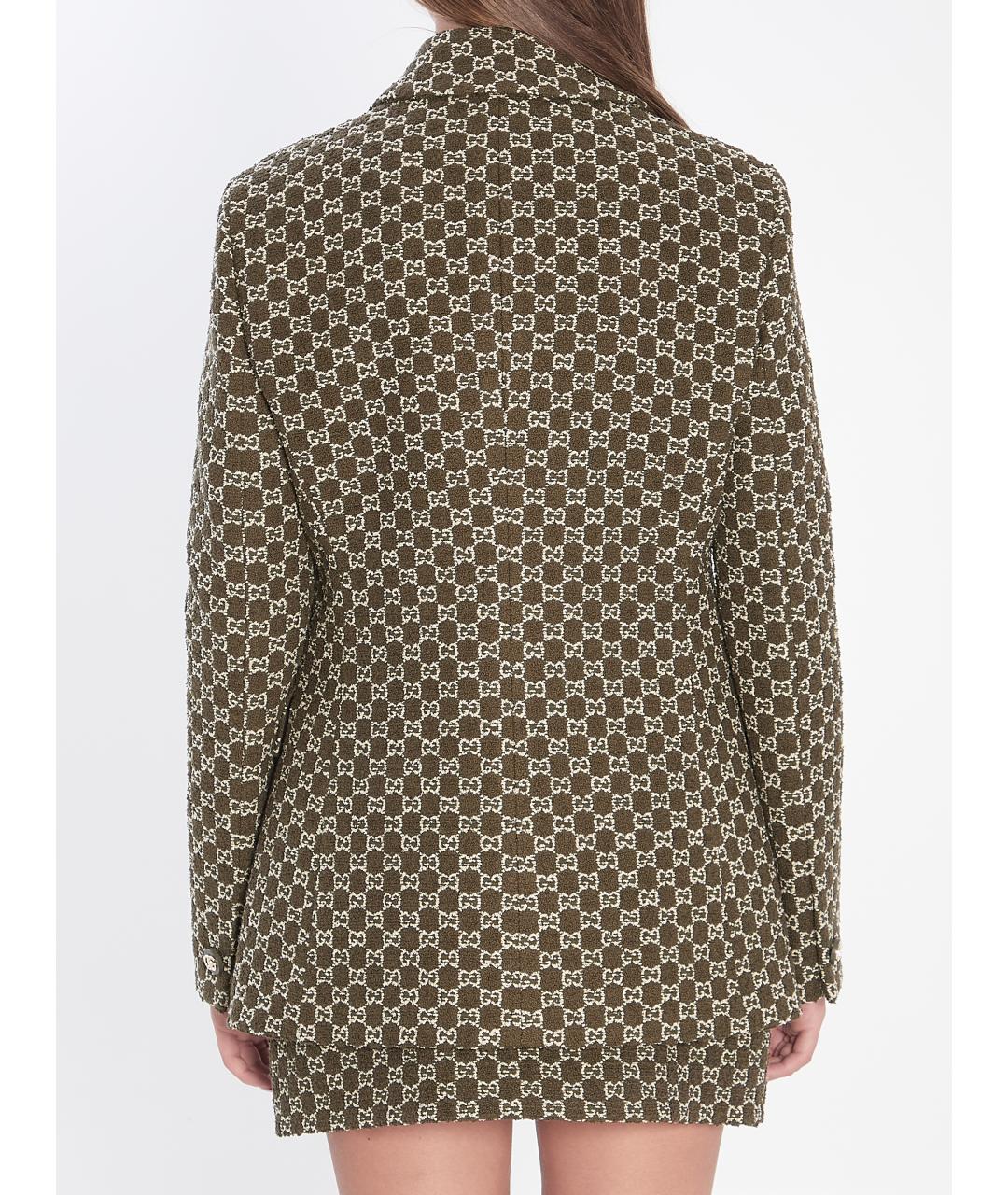 GUCCI Зеленый хлопковый жакет/пиджак, фото 5