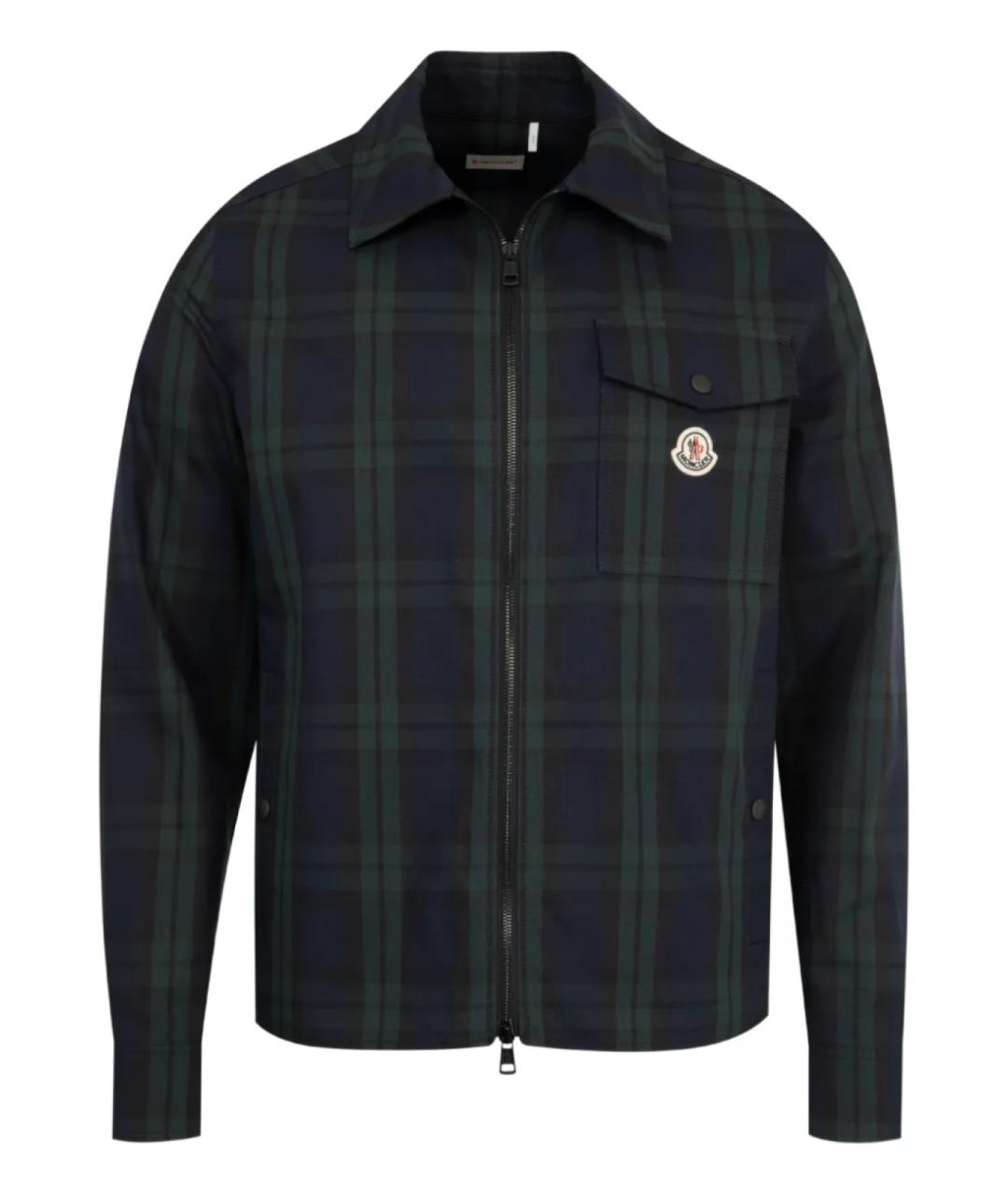 MONCLER Черная хлопковая кэжуал рубашка, фото 1