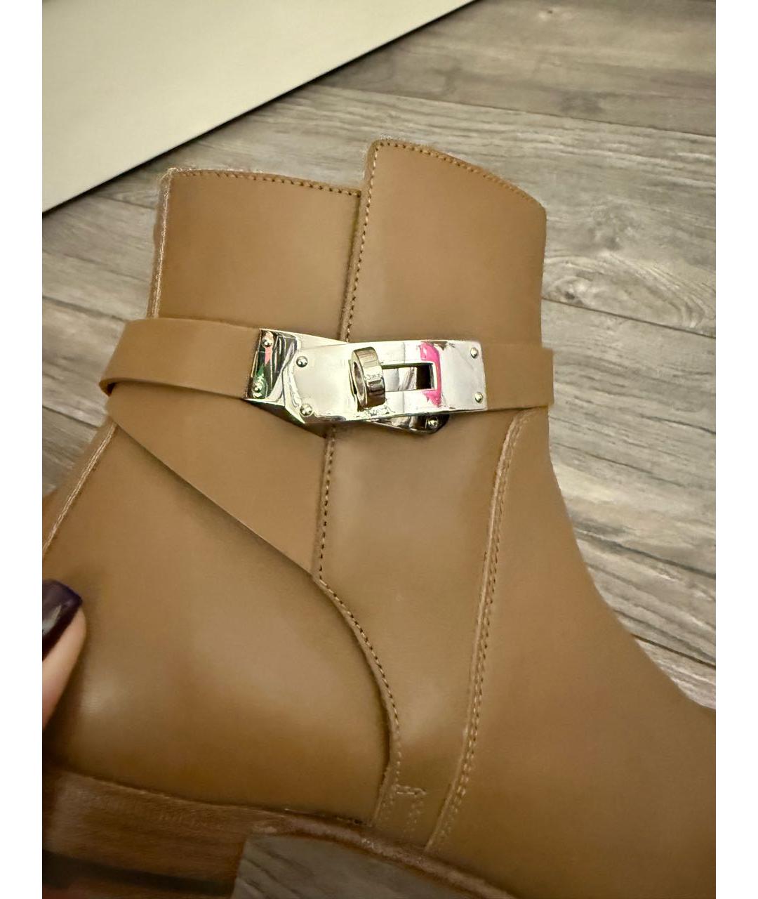 HERMES Кожаные полусапоги, фото 7