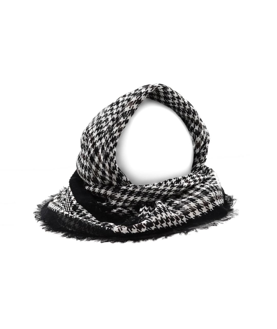 GUCCI Черный хлопковый платок, фото 2