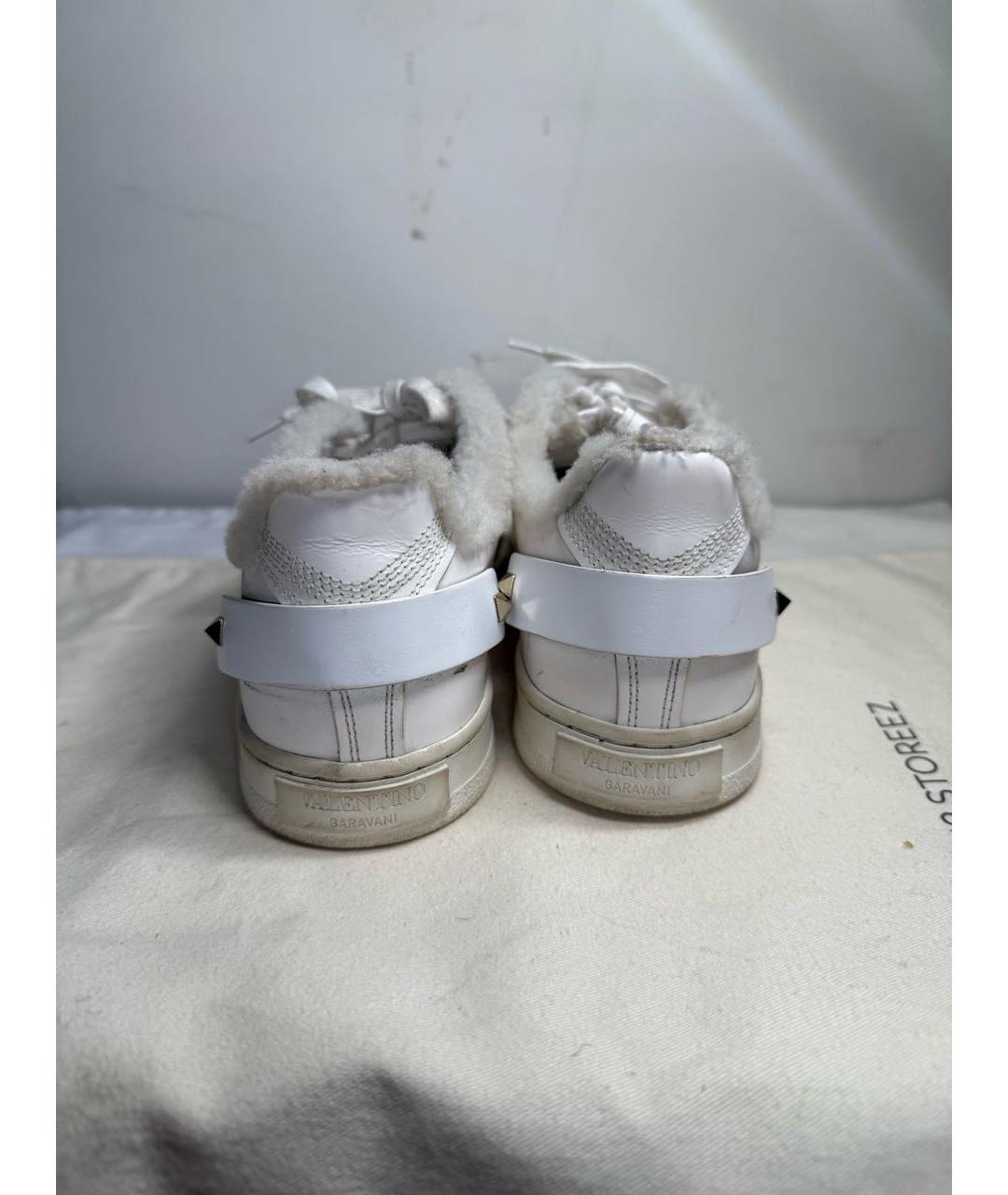 VALENTINO Белые кожаные кеды, фото 5