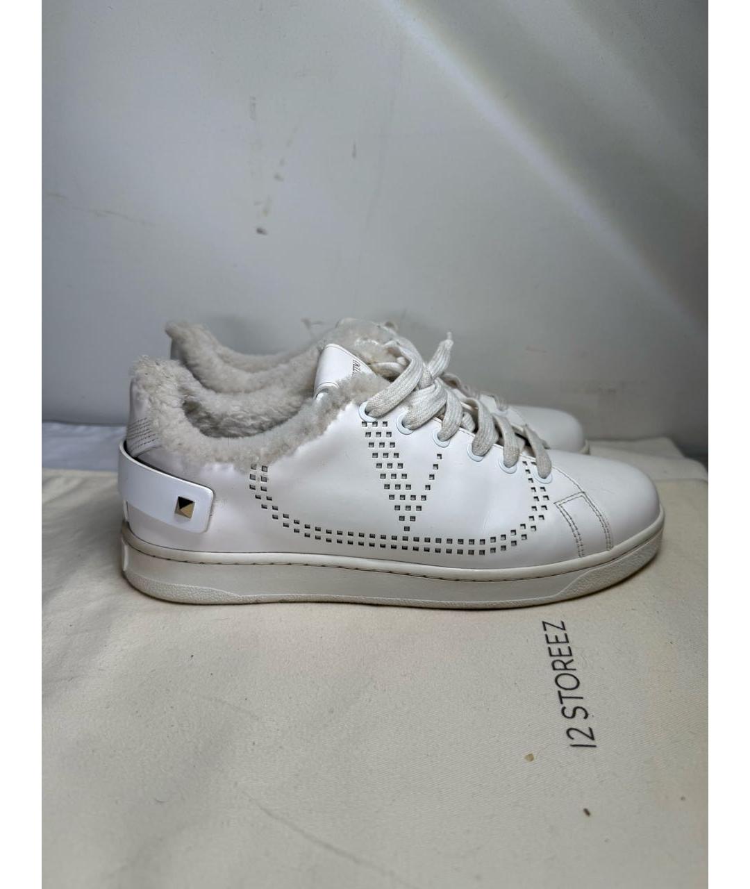 VALENTINO Белые кожаные кеды, фото 8