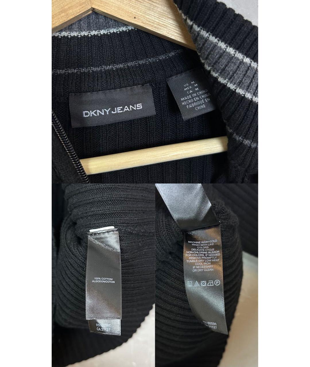 DKNY Черный хлопковый джемпер / свитер, фото 7