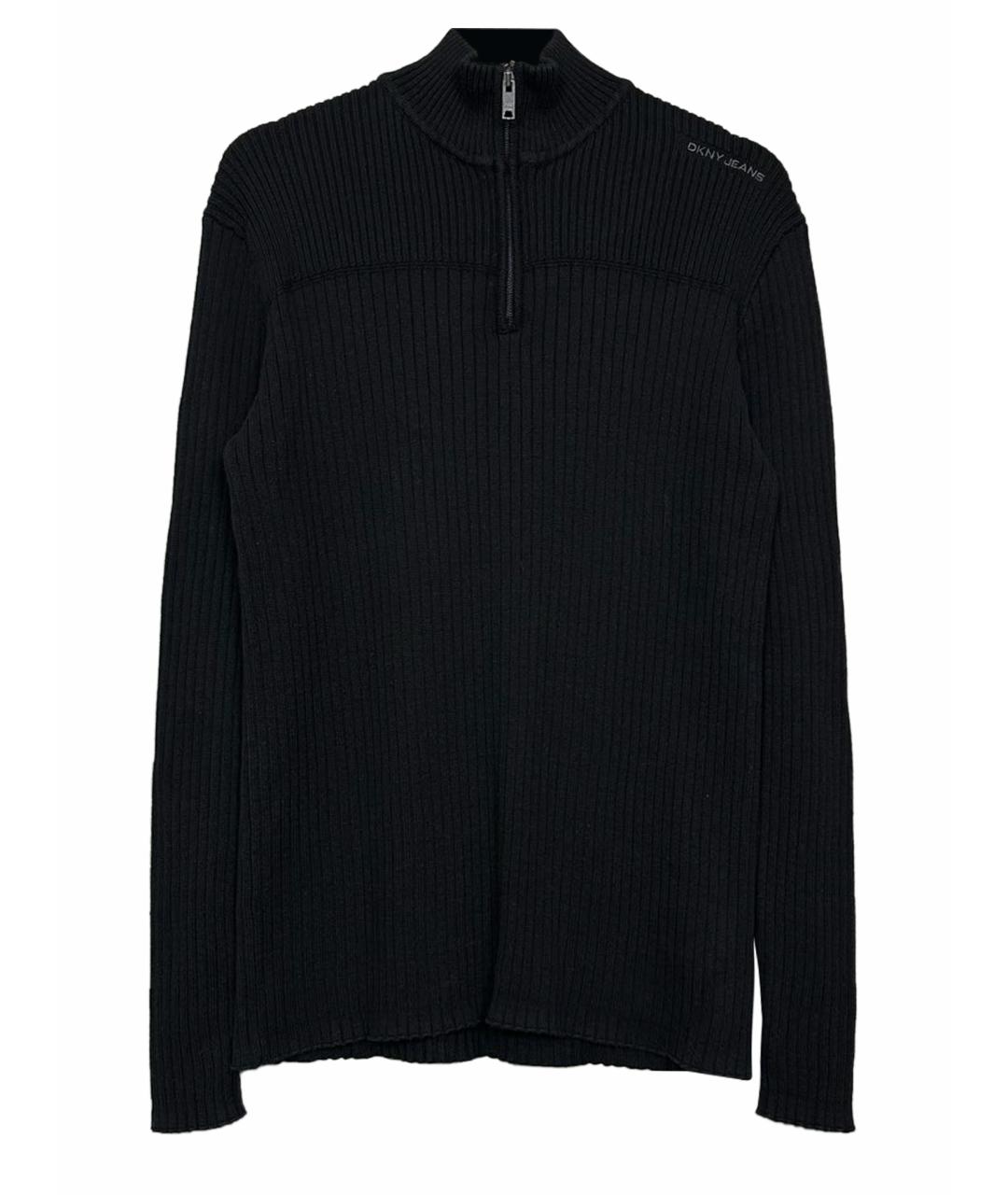 DKNY Черный хлопковый джемпер / свитер, фото 1