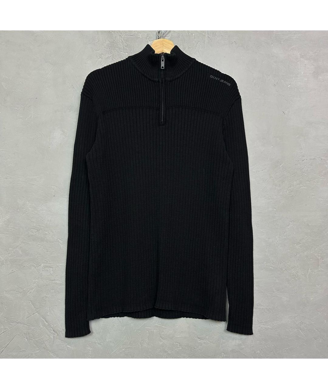 DKNY Черный хлопковый джемпер / свитер, фото 8