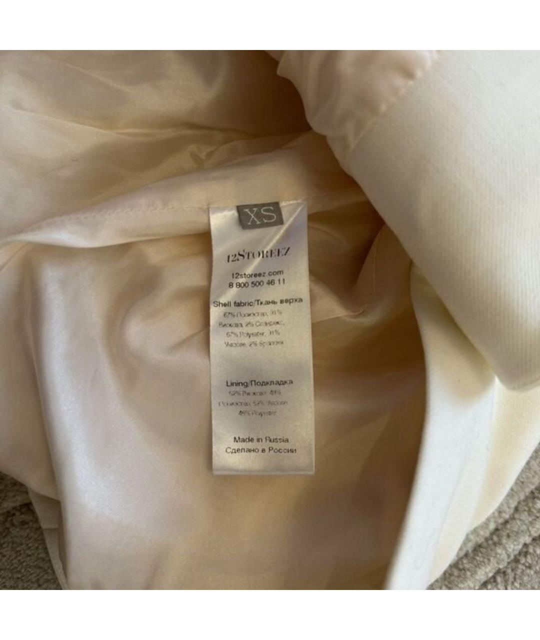 12 STOREEZ Белый жакет/пиджак, фото 3
