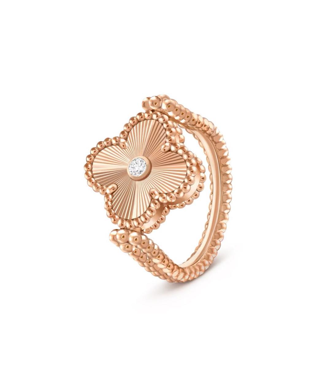 VAN CLEEF & ARPELS Бежевое кольцо из розового золота, фото 2