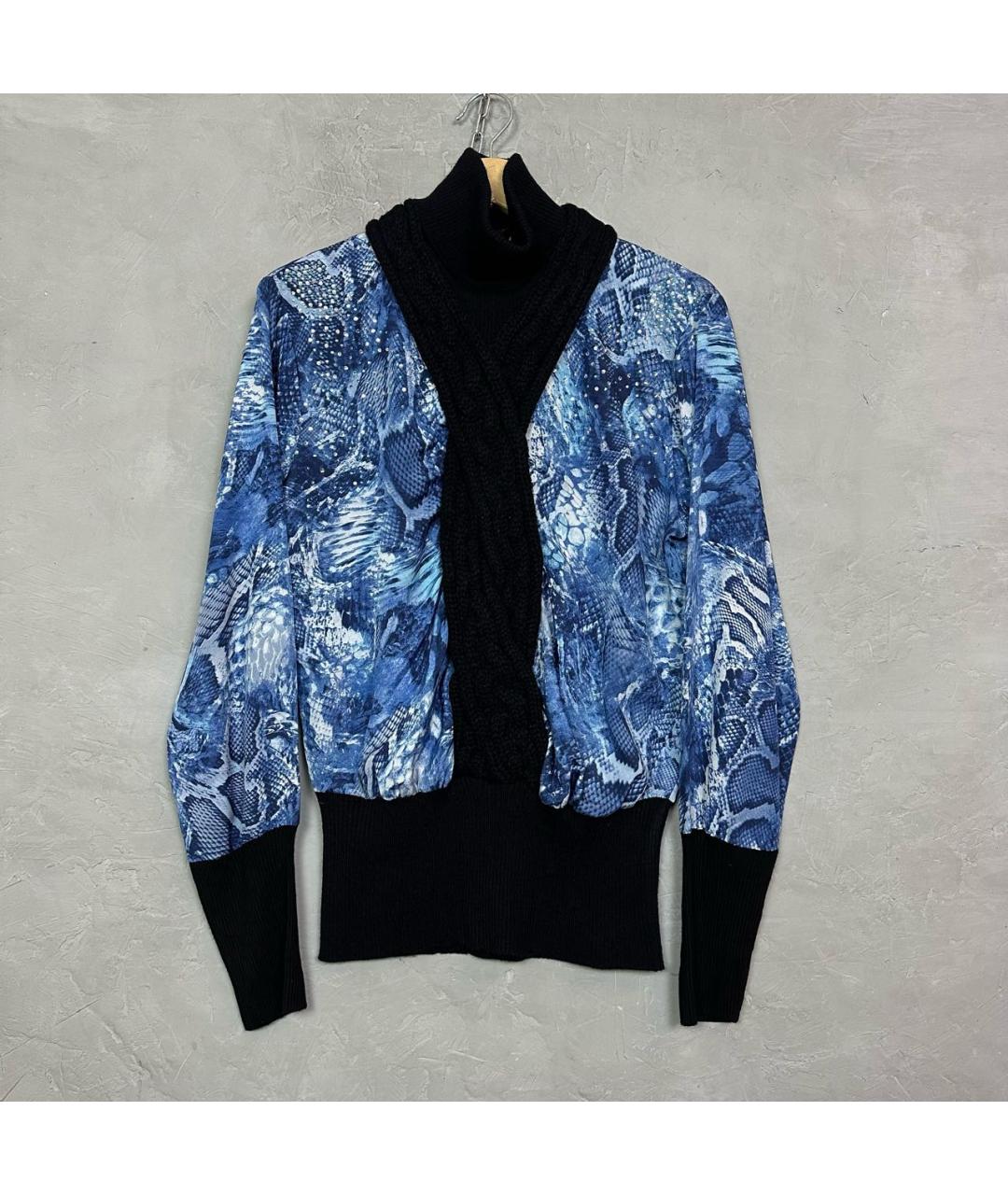 ROBERTO CAVALLI Синий полиэстеровый джемпер / свитер, фото 7