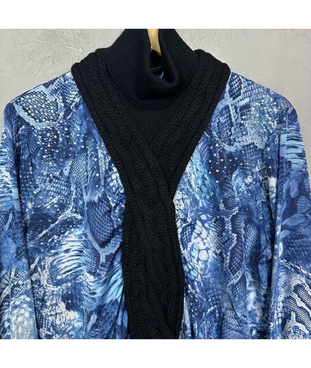 ROBERTO CAVALLI Синий полиэстеровый джемпер / свитер, фото 3