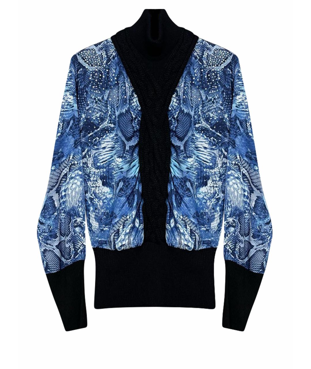 ROBERTO CAVALLI Синий полиэстеровый джемпер / свитер, фото 1