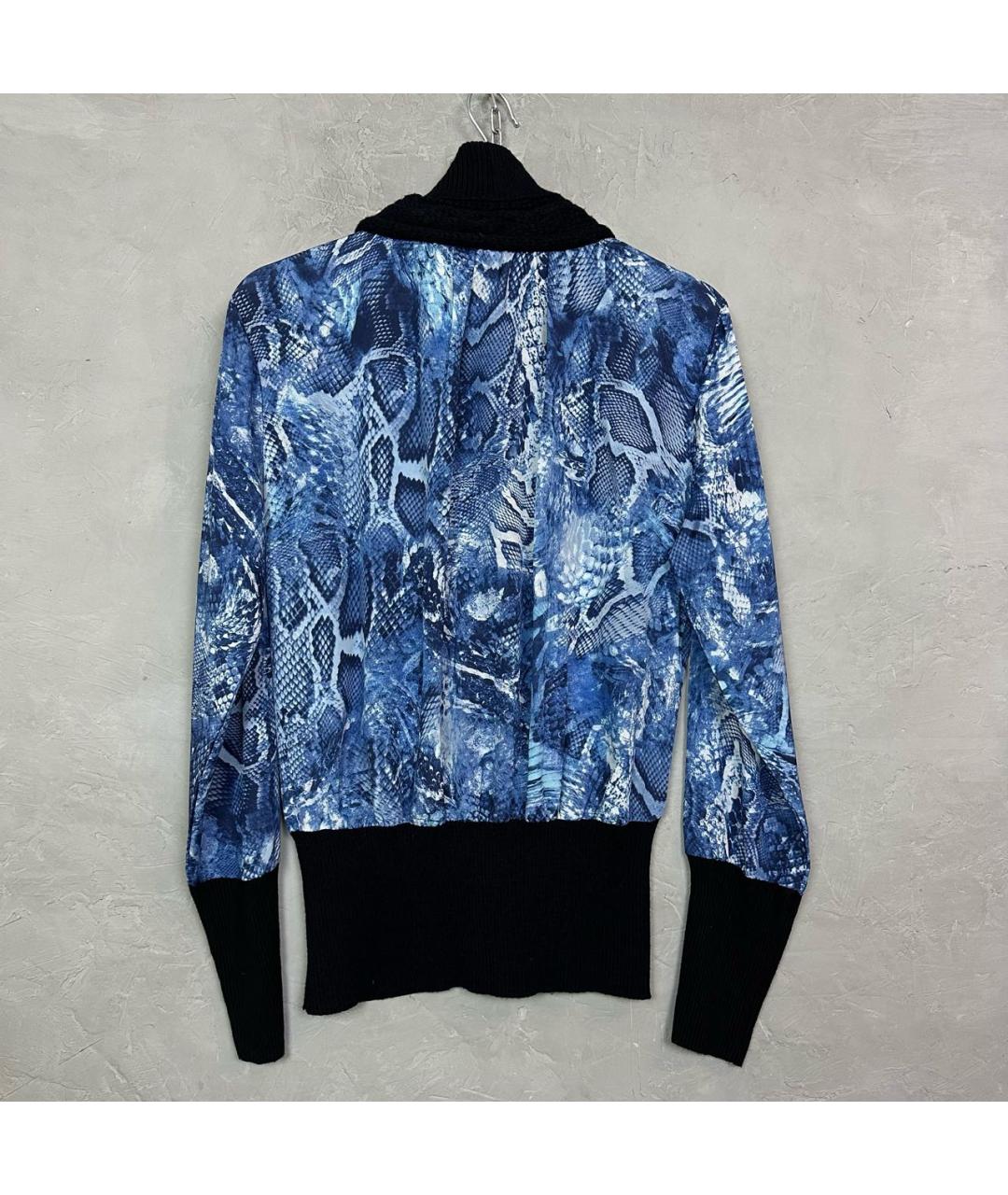 ROBERTO CAVALLI Синий полиэстеровый джемпер / свитер, фото 2