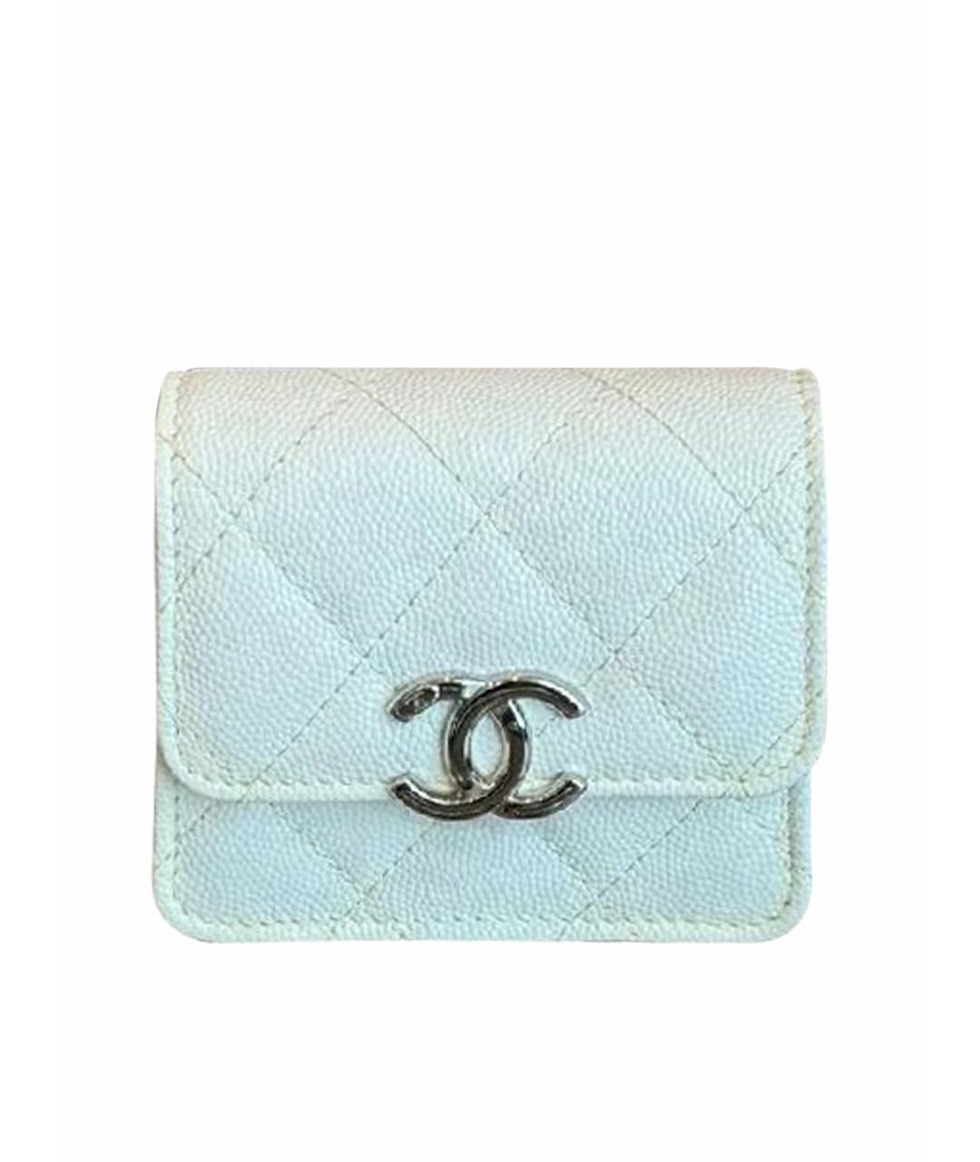 CHANEL Белая кожаная сумка через плечо, фото 1