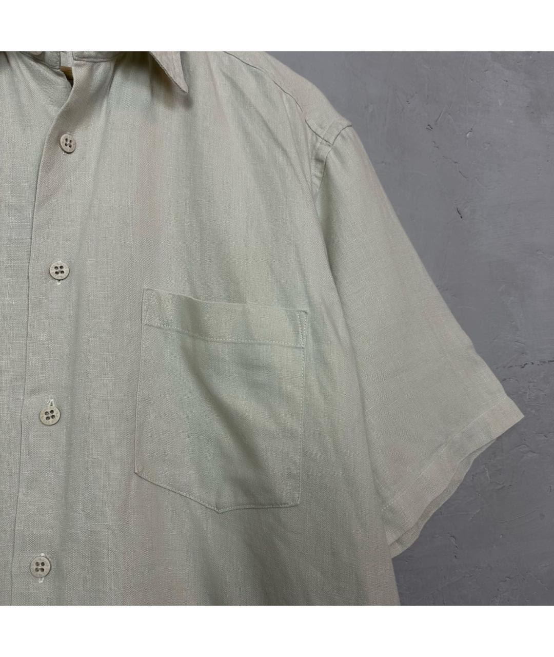 DKNY Бежевая льняная кэжуал рубашка, фото 6