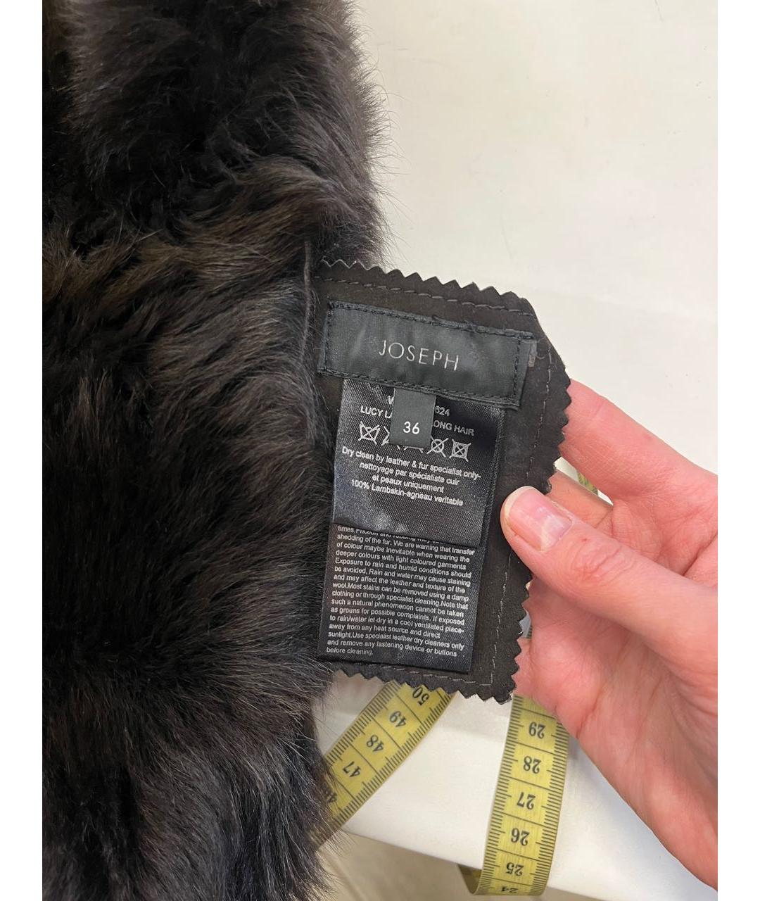 JOSEPH Коричневый меховой жилет, фото 5