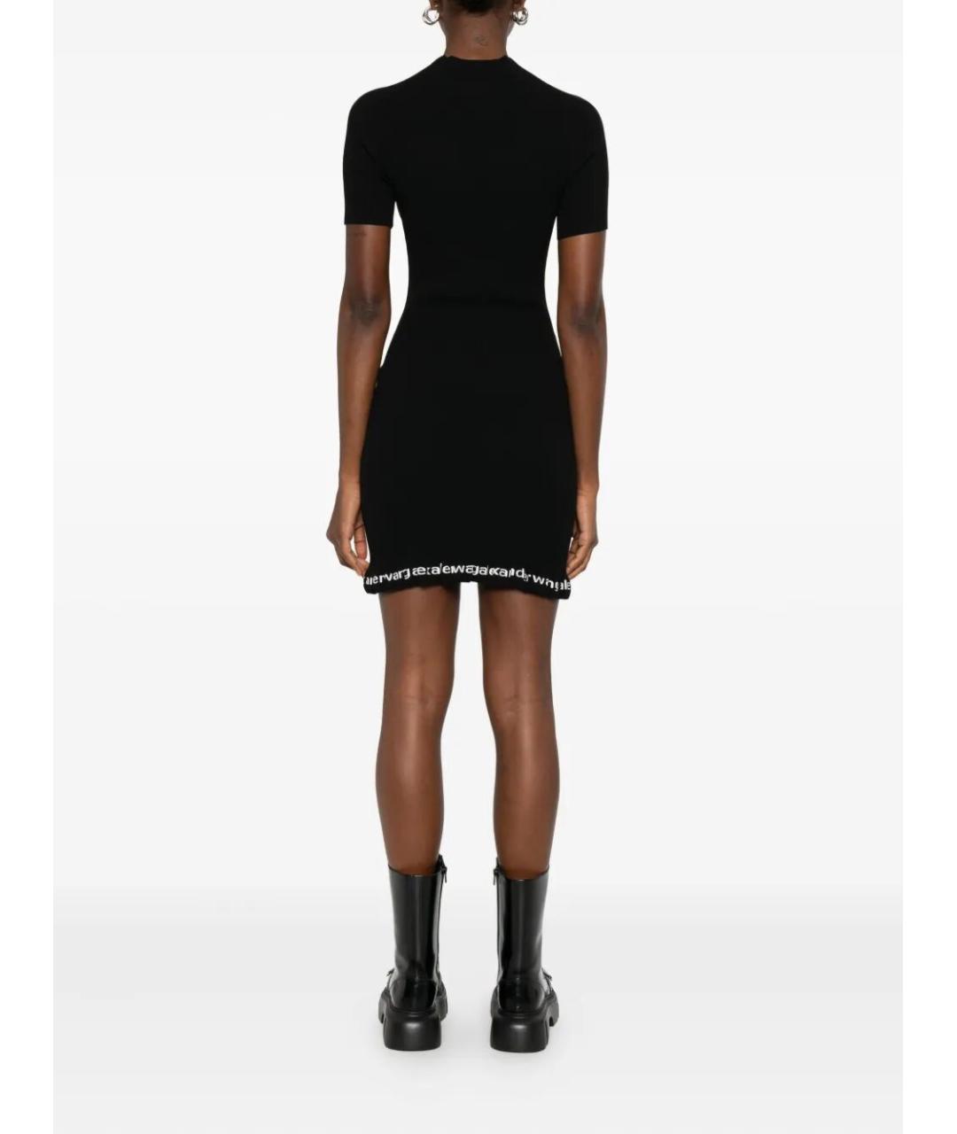 ALEXANDER WANG Черное полиамидовое повседневное платье, фото 3