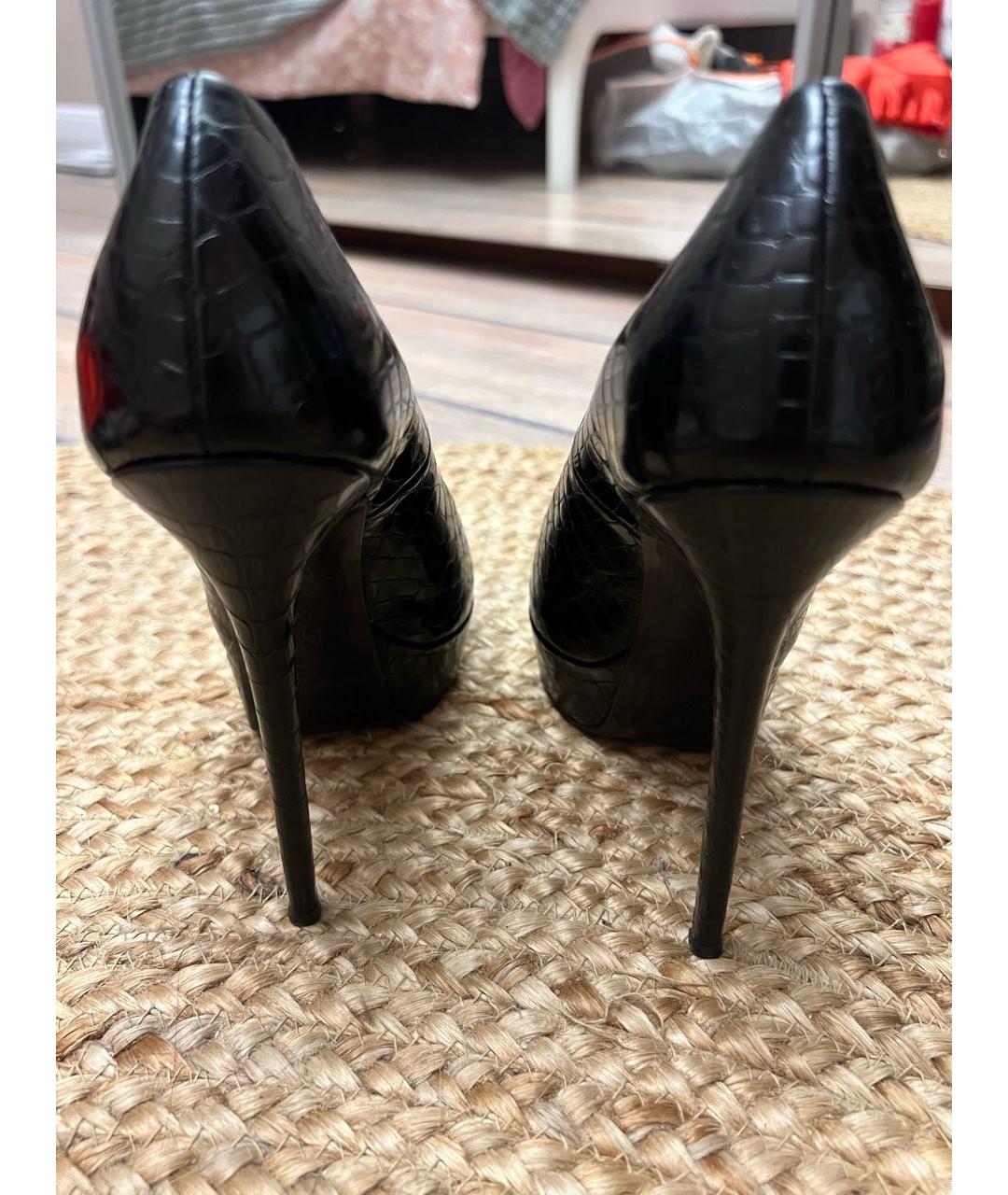 GIAN MARCO LORENZI Черные кожаные туфли, фото 4