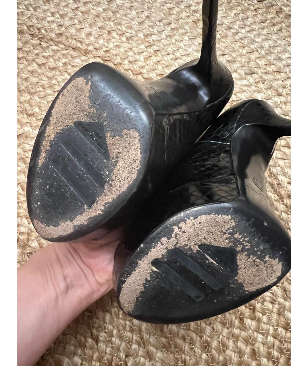 GIAN MARCO LORENZI Черные кожаные туфли, фото 5